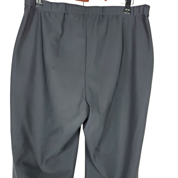 Theory Womens Tapered Dart Ponte Pant Sz L Black Pull On Cropped Pockets Stretch - Picture 6 of 16